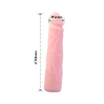 BAILE - DILDO DE SILICONE REALÍSTICO COM TOQUE DE PELE 23 CM
