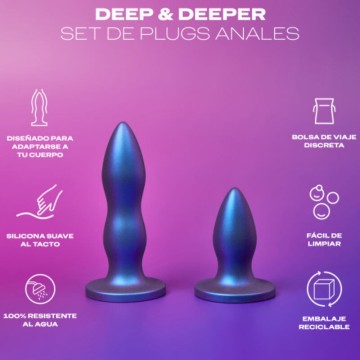 DUREX - TOY CONJUNTO DE PLUG ANAL DEEP and DEEPER