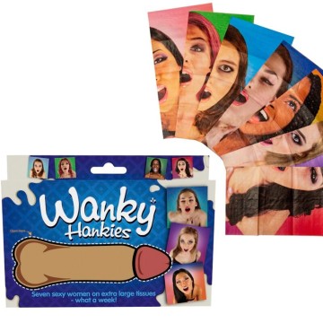 SPENCER and FLEETWOOD - WANKY HANKIES 7 LENÇOS EXTRA GRANDES PARA MULHERES