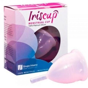 IRISCUP - COPO MÊS PEQUENO ROSA A SACO ESTERILIZADOR GRATUITO