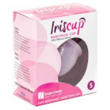 IRISCUP - COPO MÊS PEQUENO ROSA A SACO ESTERILIZADOR GRATUITO