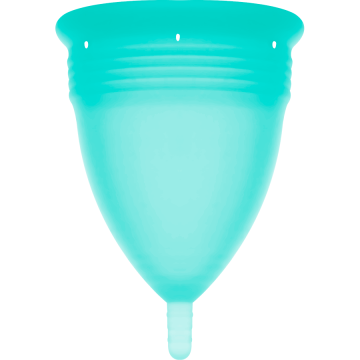 STERCUP - COPO MENSTRUAL DE SILICONE FDA AQUAMARINE - TAMANHO L