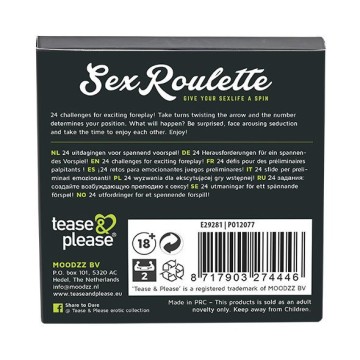 TEASE and PLEASE - PREPARAÕES DE ROLETA DE SEXO