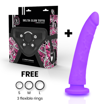DELTA CLUB - BRINQUEDOS ARNES DONG PURPLE SILICONE 20 CM -O- 4 CM