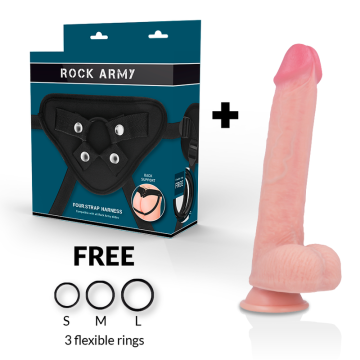 ROCKARMY - ARN S DILDO SILICONE LÍQUIDO PREMIUM KINGCOBRA 24 CM -O- 4.77 CM