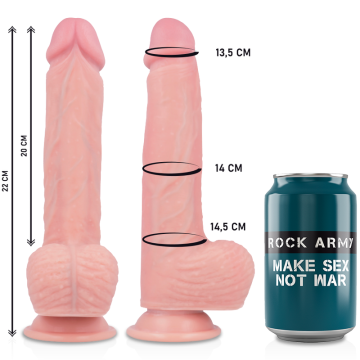 ROCKARMY - ARCOTE VIBRADOR DE SILICONE LÍQUIDO PREMIUM APACHE CONTROLE REMOTO 20.5 CM -O- 4.62 CM