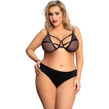 QUEEN LINGERIE - CONJUNTO DUAS PEAS S-M