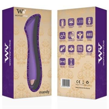 WOMANVIBE - MANDY K POINT SILICONE VIBRADOR RECARREGÁVEL