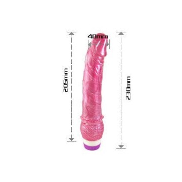 BAILE - VIBRADOR VERMELHO REALISTA 23 CM