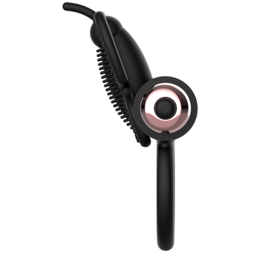 COQUETTE CHIC DESIRE - ANEL BORBOLETA COM VIBRADOR PRETO- OURO