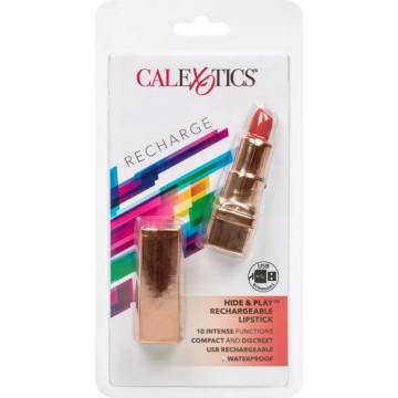 CALEXOTICS - BATOM RECARREGVEL BALA HIDE and PLAY VERMELHO