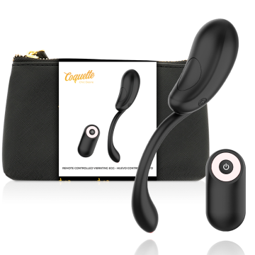 COQUETTE CHIC DESIRE - OVO VIBRANTE CONTROLE REMOTO RECARREGVEL PRETO- OURO