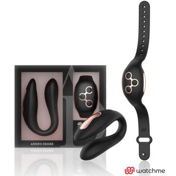 ANNES DESIRE - DUAL PLEASURE TECNOLOG A WATCHME PRETO-OURO