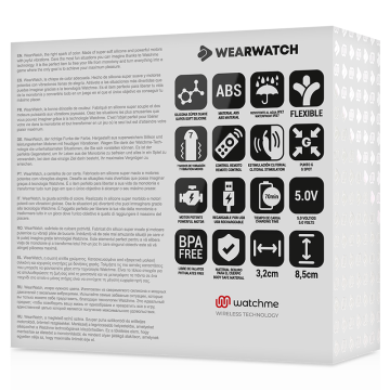 WEARWATCH - VIBRADOR WATCHME DE TECNOLOGIA DUPLA INDIGO-ÁGUA DO MAR