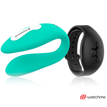 WEARWATCH - VIBRADOR DE TECNOLOGIA DUPLA WATCHME AQUAMARINE - JET