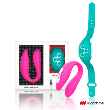 WEARWATCH - VIBRADOR WATCHME DE TECNOLOGIA DUPLA FÚCSIA - ÁGUA DO MAR