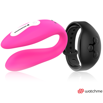 WEARWATCH - VIBRADOR WATCHME DUAL TECHNOLOGY FÚCSIA-AZABACHE