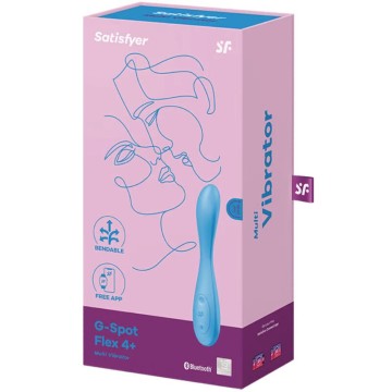 SATISFYER - APLICATIVO MULTIVIBRADOR G-SPOT FLEX 4 AZUL