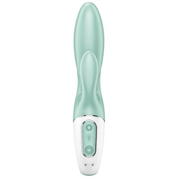SATISFYER - AIR PUMP BUNNY 5 APLICATIVO VIBRADOR DE COELHO INFLVEL VERDE