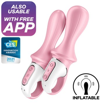 SATISFYER - AIR PUMP BOOTY 5 VIBRADOR ANAL INFLVEL ROSA