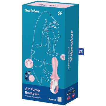 SATISFYER - AIR PUMP BOOTY 5 VIBRADOR ANAL INFLVEL ROSA