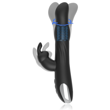 BRILLY GLAM - VIBRADOR E ROTADOR MOEBIUS COELHO COMPATÍVEL COM A TECNOLOGIA WATCHME WIRELESS