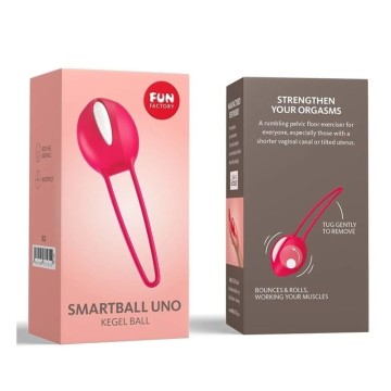 FUN FACTORY - SMARTBALL UNO BRANCO-VERMELHO ÍNDIA