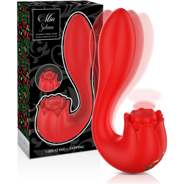 MIA - SELENA ESTIMULADOR VIBRANTE TAPPING VERMELHO