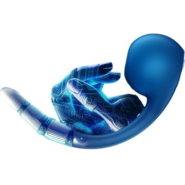 SATISFYER - PRO WAVE 4 ESTIMULADOR DE PONTO G E AIR PULSE APLICATIVO GRATUITO AZUL ESCURO