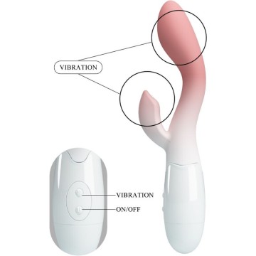 PRETTY LOVE - VIBRADOR BRILHANTE DO PONTO G ESTIMULADOR DE CLITÓRIS 30 VIBRAÇÕES ROSA