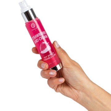 SECRETPLAY - LUBRIFICANTE 2-1 EFEITO TÉRMICO MORANGO E CREME 50 ML