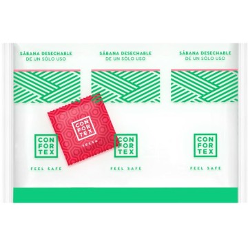 CONFORTEX - FOLHAS HIGIÊNICAS DESCARTÁVEIS, SACOLA INDIVIDUAL PRESERVATIVO DE MORANGO