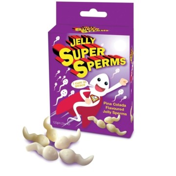 SPENCER and FLEETWOOD - JELLY SUPER SPERM GUMMIES FORM SPERM 120 GR