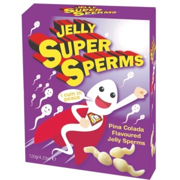 SPENCER and FLEETWOOD - JELLY SUPER SPERM GUMMIES FORM SPERM 120 GR