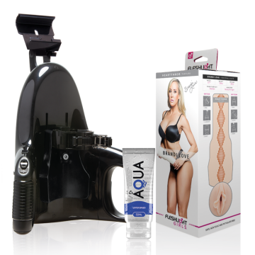 FLESHLIGHT - BRANDI LOVE VAGINA LANÇAMENTO UNIVERSAL LUBRIFICANTE AQUA QUALITY 50 ML