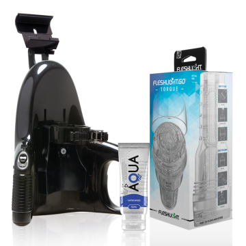 FLESHLIGHT - GO MASTURBADOR TORQUE ICE LANÇAMENTO UNIVERSAL LUBRIFICANTE AQUA QUALITY 50 ML