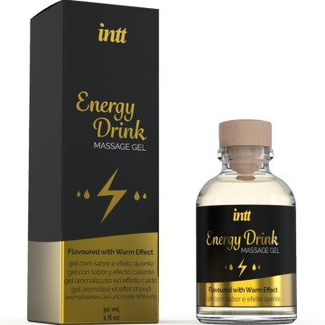 INTT MASSAGE and ORAL SEX - GEL DE MASSAGEM COM ENERGIA AROMATIZADA BEBIDA E EFEITO AQUECENTE