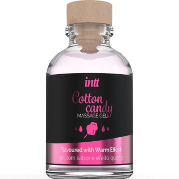 INTT MASSAGE and ORAL SEX - GEL DE MASSAGEM COM SABOR ALGODÃO DOCE E EFEITO AQUECENTE