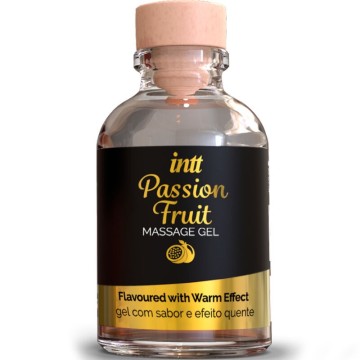 INTT MASSAGE and ORAL SEX - GEL DE MASSAGEM COM SABOR DE MARACUJÁ COM EFEITO CALOR