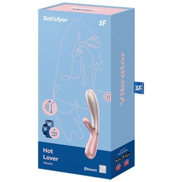 SATISFYER - VIBRADOR HOT LOVER ROSA and BEGE