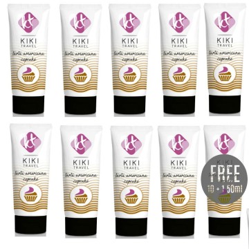 KIKÍ TRAVEL - CUPCAKE LUBRICANT 50 ML 10 1 GRÁTIS