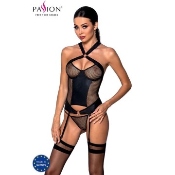 PASSION - CORSET DE COURO ECOLÓGICO AMANDA S-M