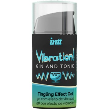INTT - PODEROSO ESTIMULANTE ÍNTIMO LÍQUIDO VIBRADOR GEL GIN and TÔNICO 15ML