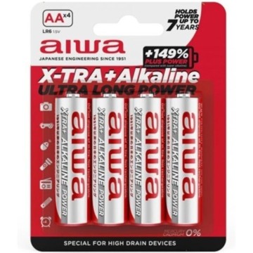 AIWA - X-TRA ALKALINE AA BATERIA ALCALINA LR6 BLISTER4