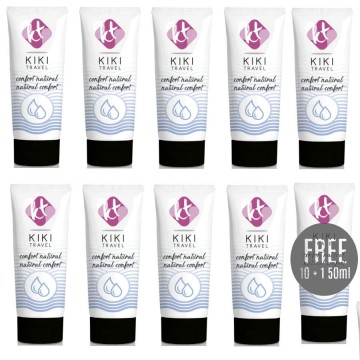 KIKÍ TRAVEL - CONFORT LUBRIFICANTE NATURAL 50 ML 10 1 GRÁTIS