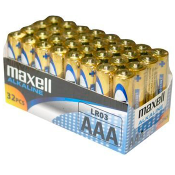 MAXELL - PACOTE DE BATERIAAAA LR03 32 UDS