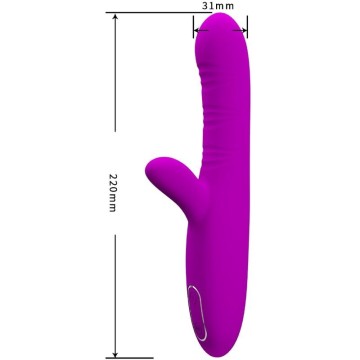 PRETTY LOVE - ANGELIQUE MULTIFUNÇÕES VIBRADOR ESTIMULADOR DE CLITÓRIS ROXO