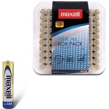 MAXELL - PILHA ALCALINA AAA LR03 PACK100 PILHAS