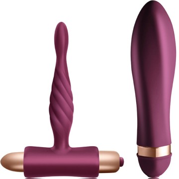 CLIMAXIMUM - KIT DARE VIBRADOR TORCIDO PLUG ANAL INICIANTES