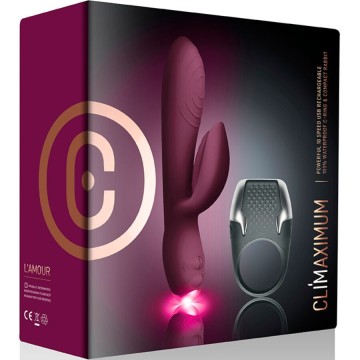 CLIMAXIMUM - KIT LAMOUR VIBRADOR COELHO ANEL DE PÉNIS DE LED